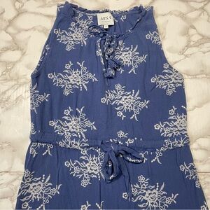 Misa Los Angeles Floral Embroidered Midi Dress